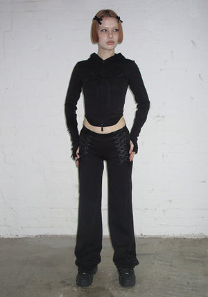 CONFESSIONS RIBBON SCULPT STRETCH PANTS BLACK