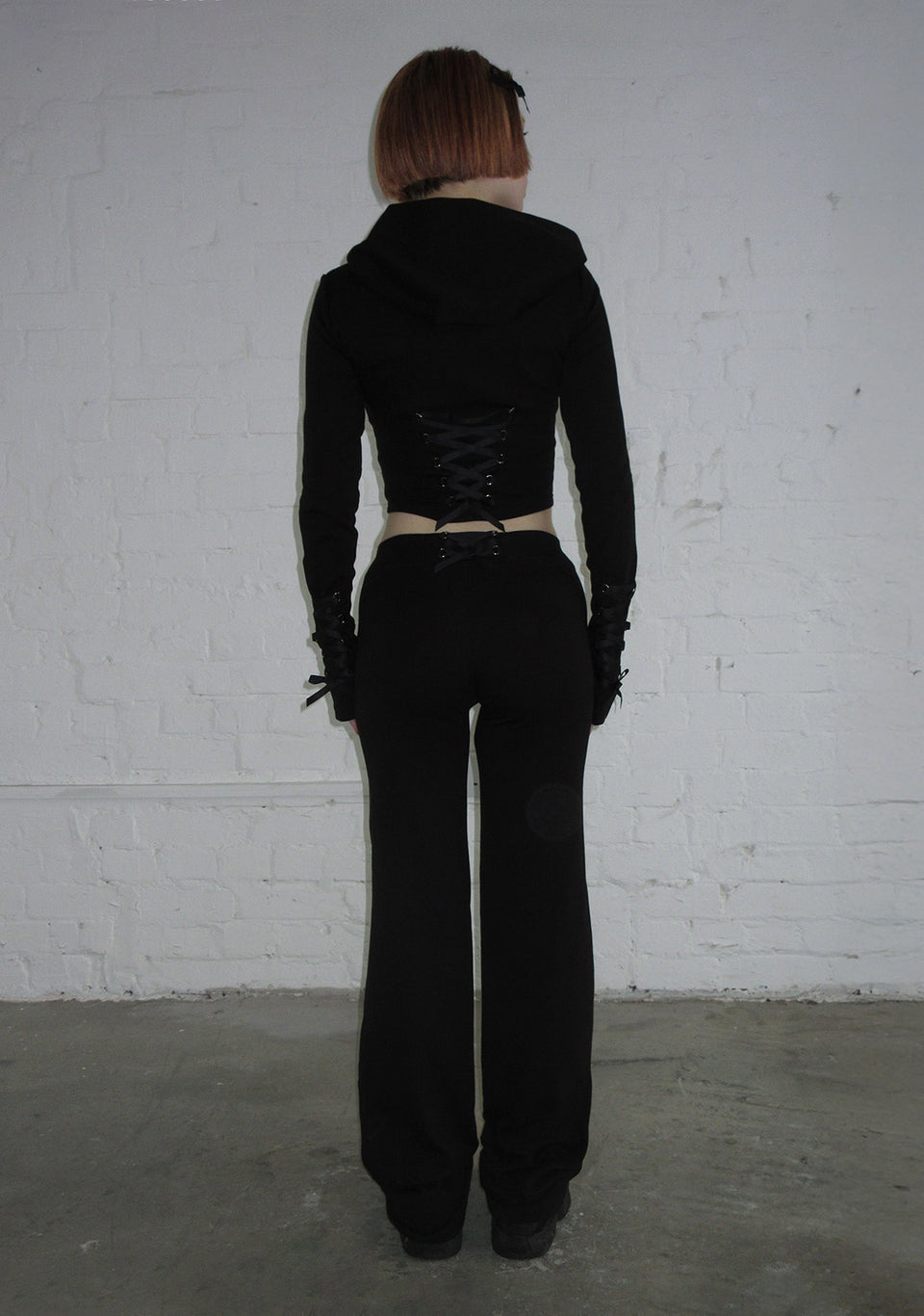 CONFESSIONS RIBBON SCULPT STRETCH PANTS BLACK