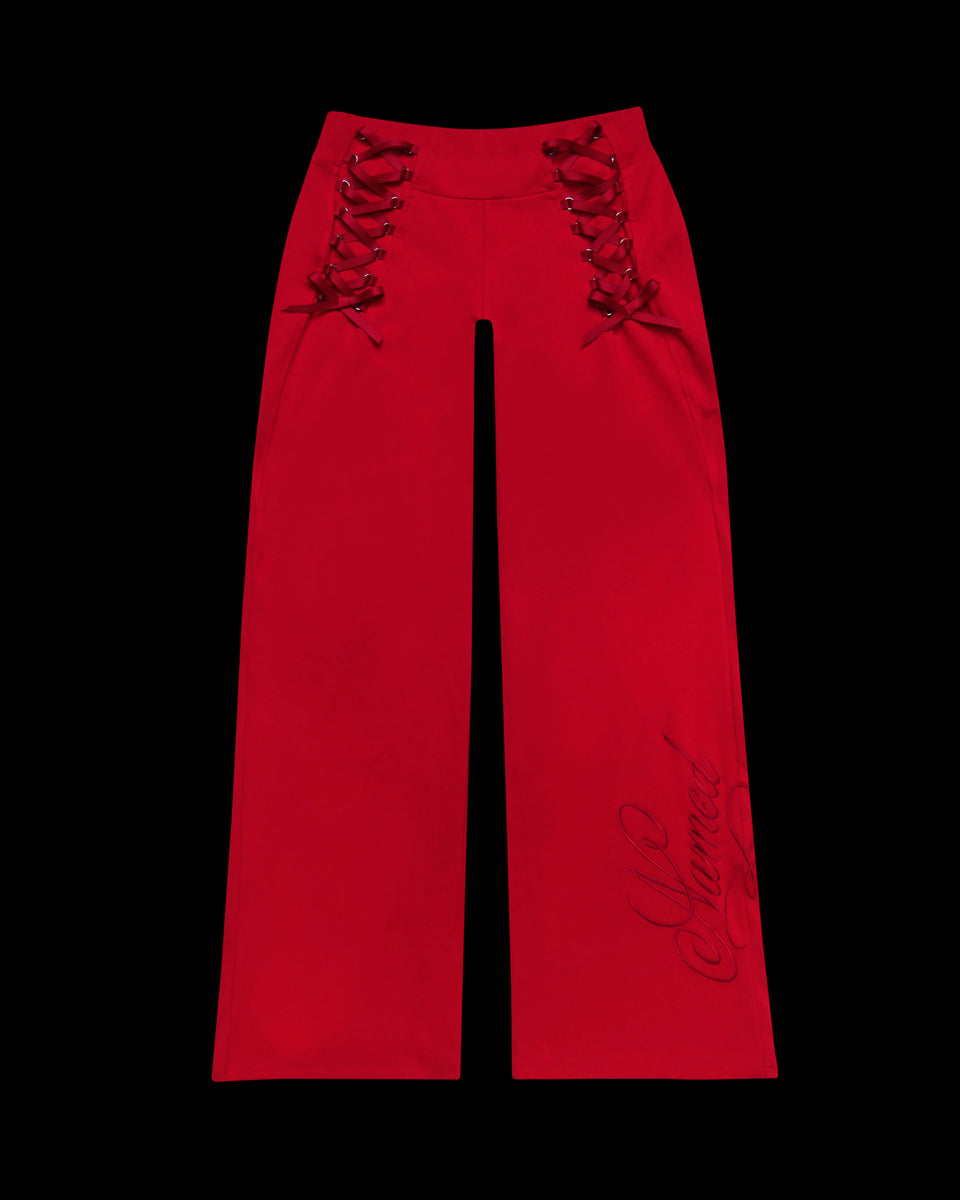 CONFESSIONS RIBBON SCULPT STRETCH PANTS RED