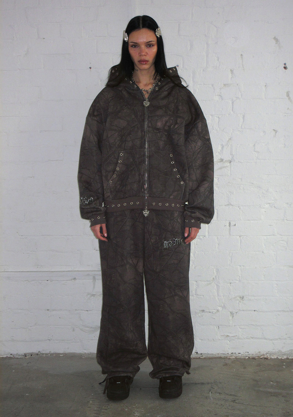 CURSE OVERSIZED SWEATPANTS TREE CAMO