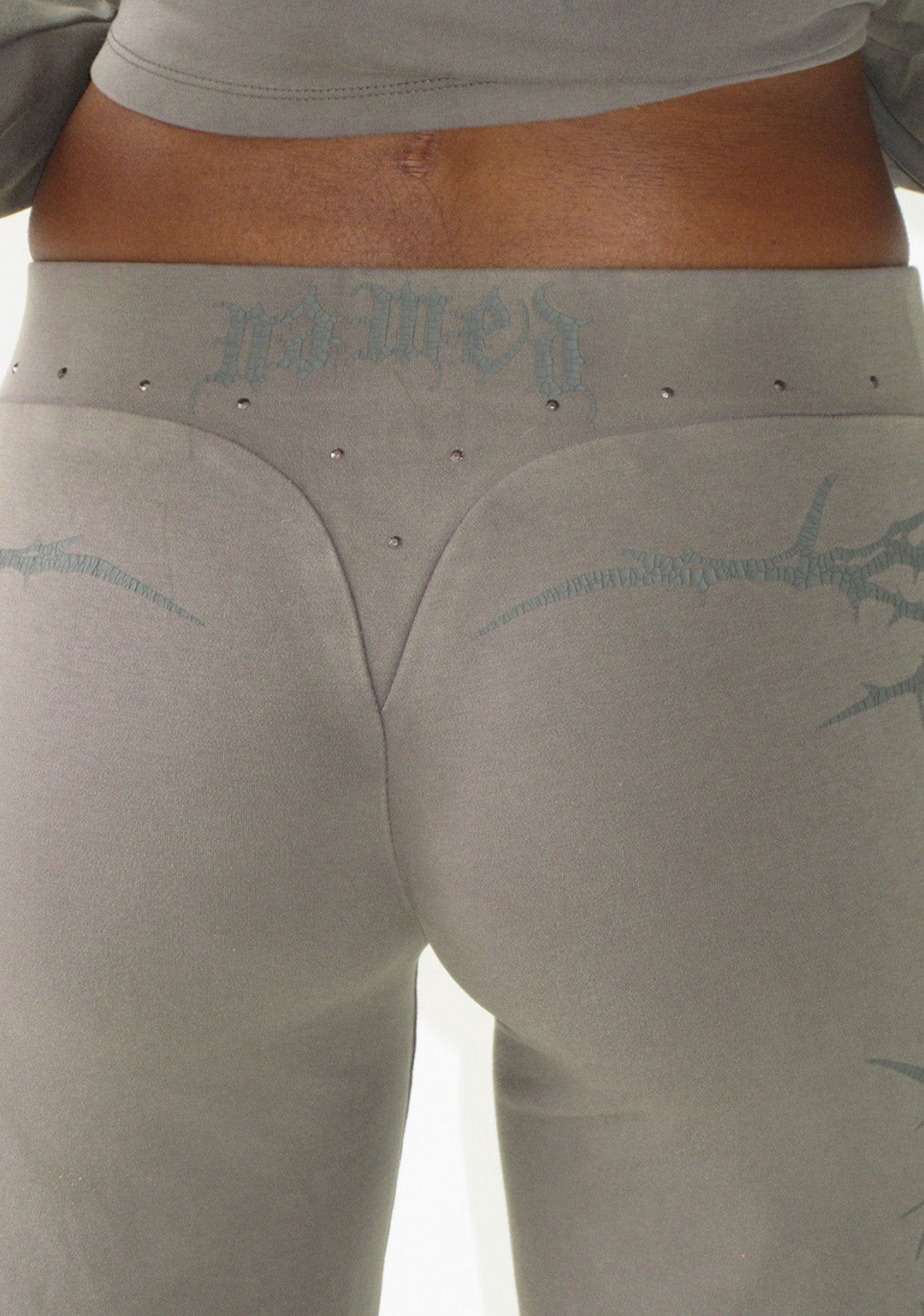 CURSE SCULPT STRETCH PANTS LIGHT WASHED ARMY GREEN