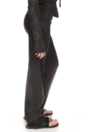 CURSE SCULPT STRETCH PANTS WASHED CHARCOAL