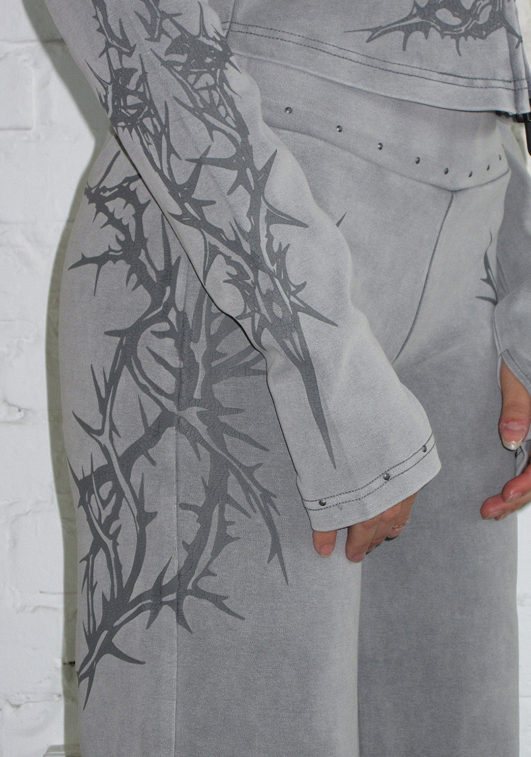 CURSE SCULPT STRETCH PANTS WASHED GREY