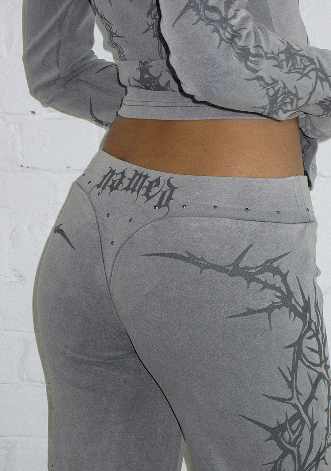 CURSE SCULPT STRETCH PANTS WASHED GREY