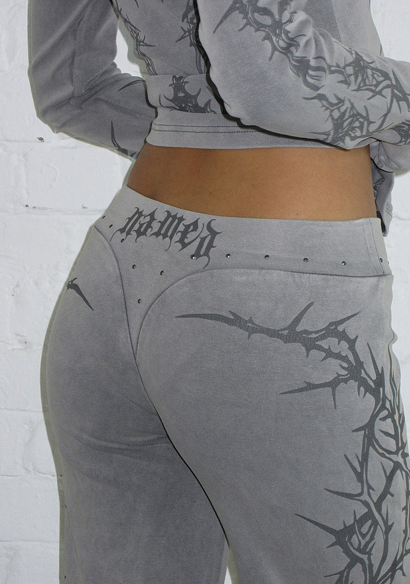 CURSE SCULPT STRETCH PANTS WASHED GREY