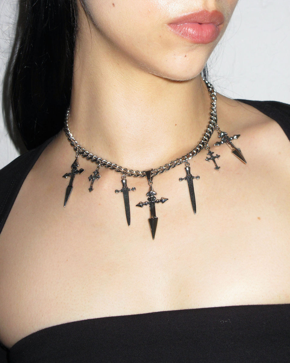 DAGGERS MULTI PENDANT CHAIN