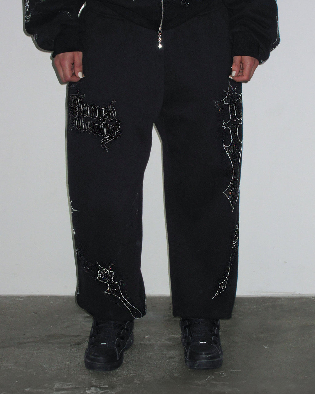 daggers-rhinestone-sweatpants-