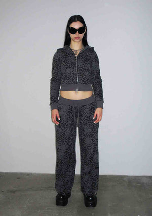 DAGGERS STRAIGHT LEG SWEATPANTS NIGHT LEOPARD