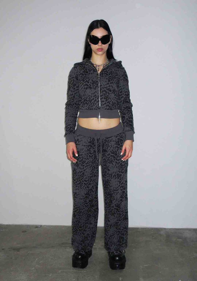 DAGGERS STRAIGHT LEG SWEATPANTS NIGHT LEOPARD