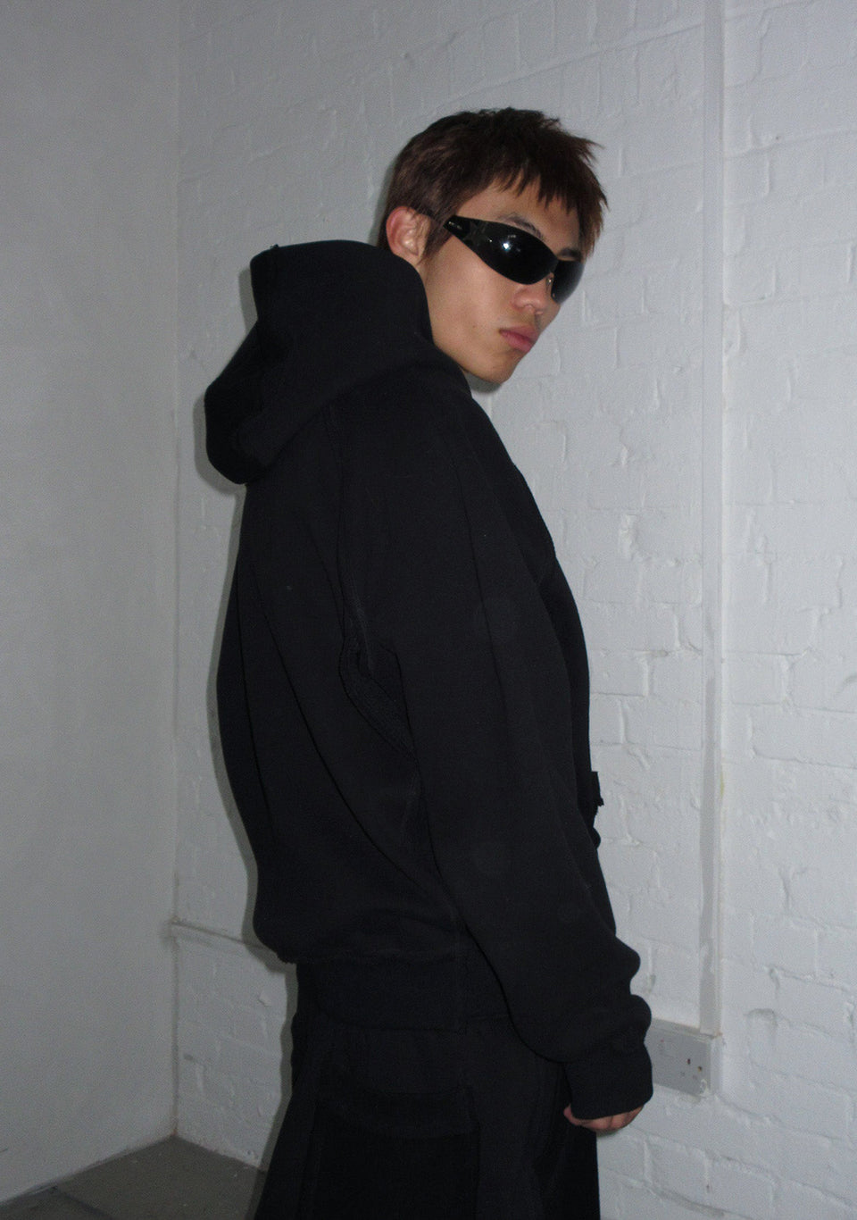 DECONSTRUCTED SWEATPANTS JET BLACK