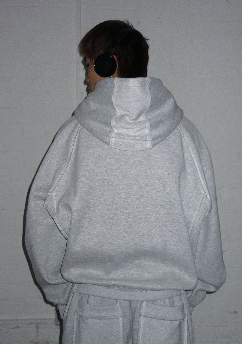 DECONSTRUCTED SWEATPANTS GREY MARL