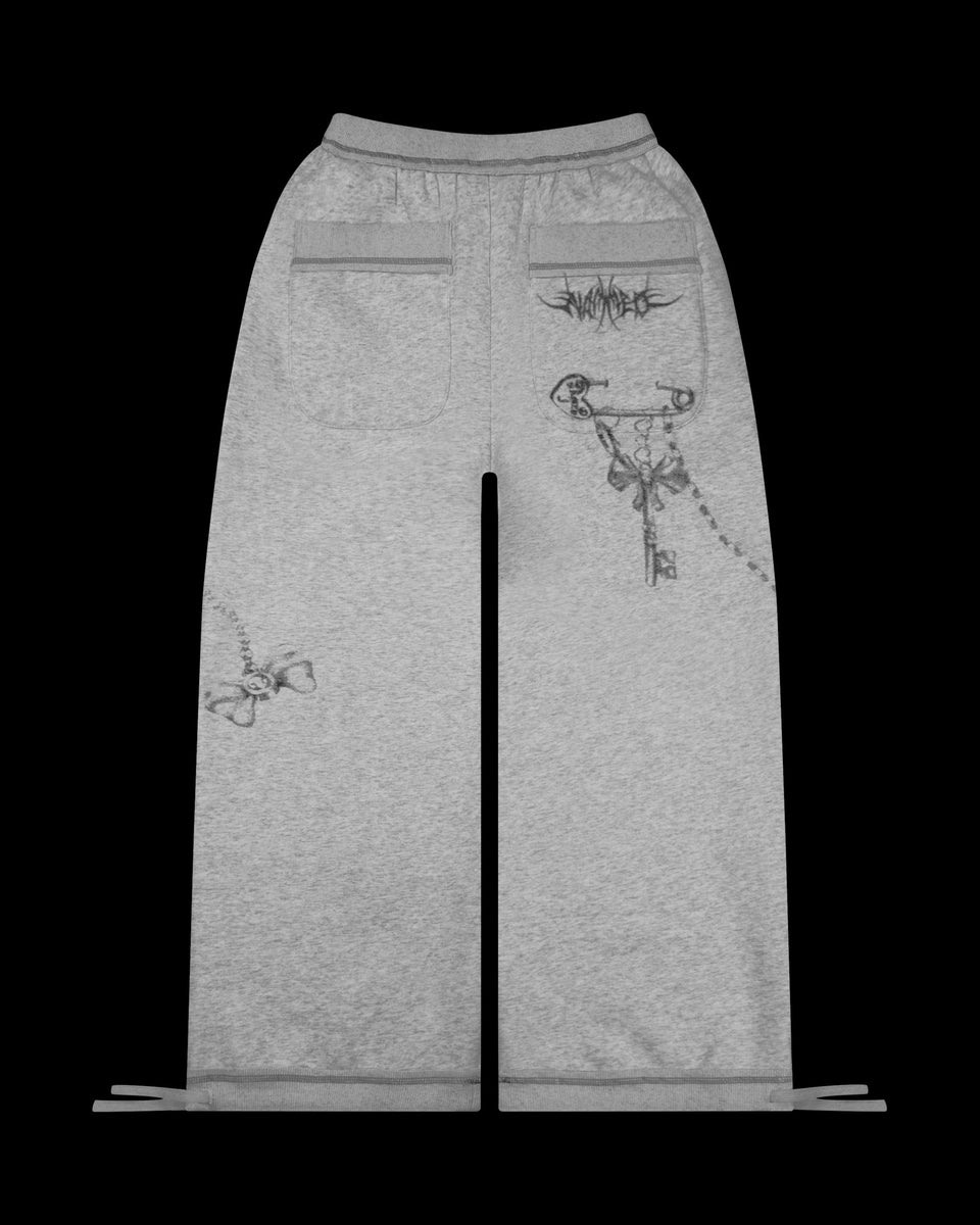 DESTROY OVERSIZED SWEATPANTS GREY MARL