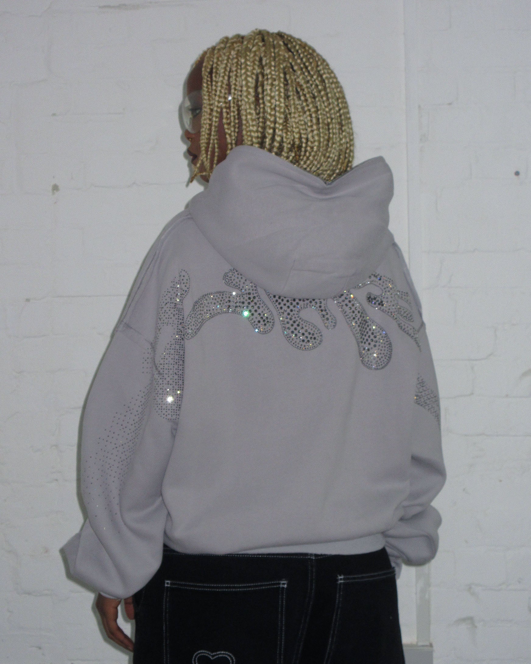 DIGI MASCOT ZIP HOODIE SMOKE GREY