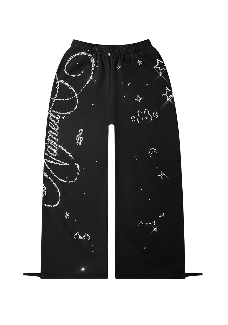 DREAMER TEDDY OVERSIZED SWEATPANTS BLACK
