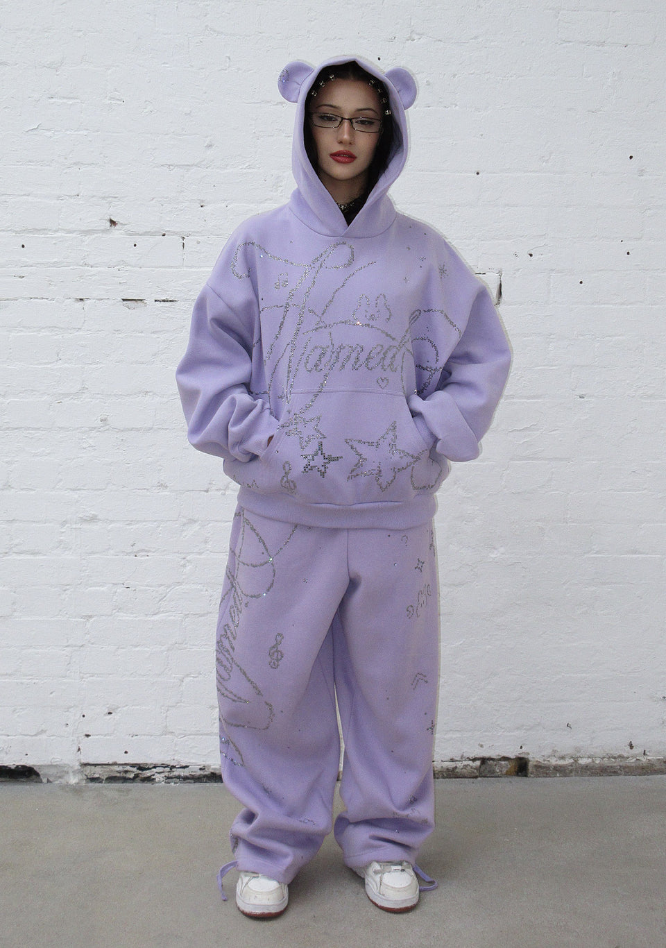 DREAMER TEDDY OVERSIZED SWEATPANTS LILAC