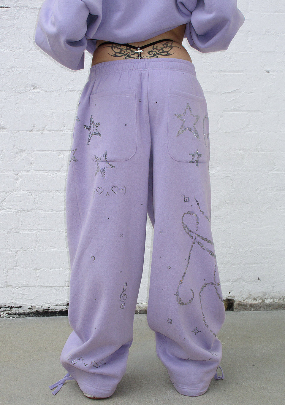 DREAMER TEDDY OVERSIZED SWEATPANTS LILAC