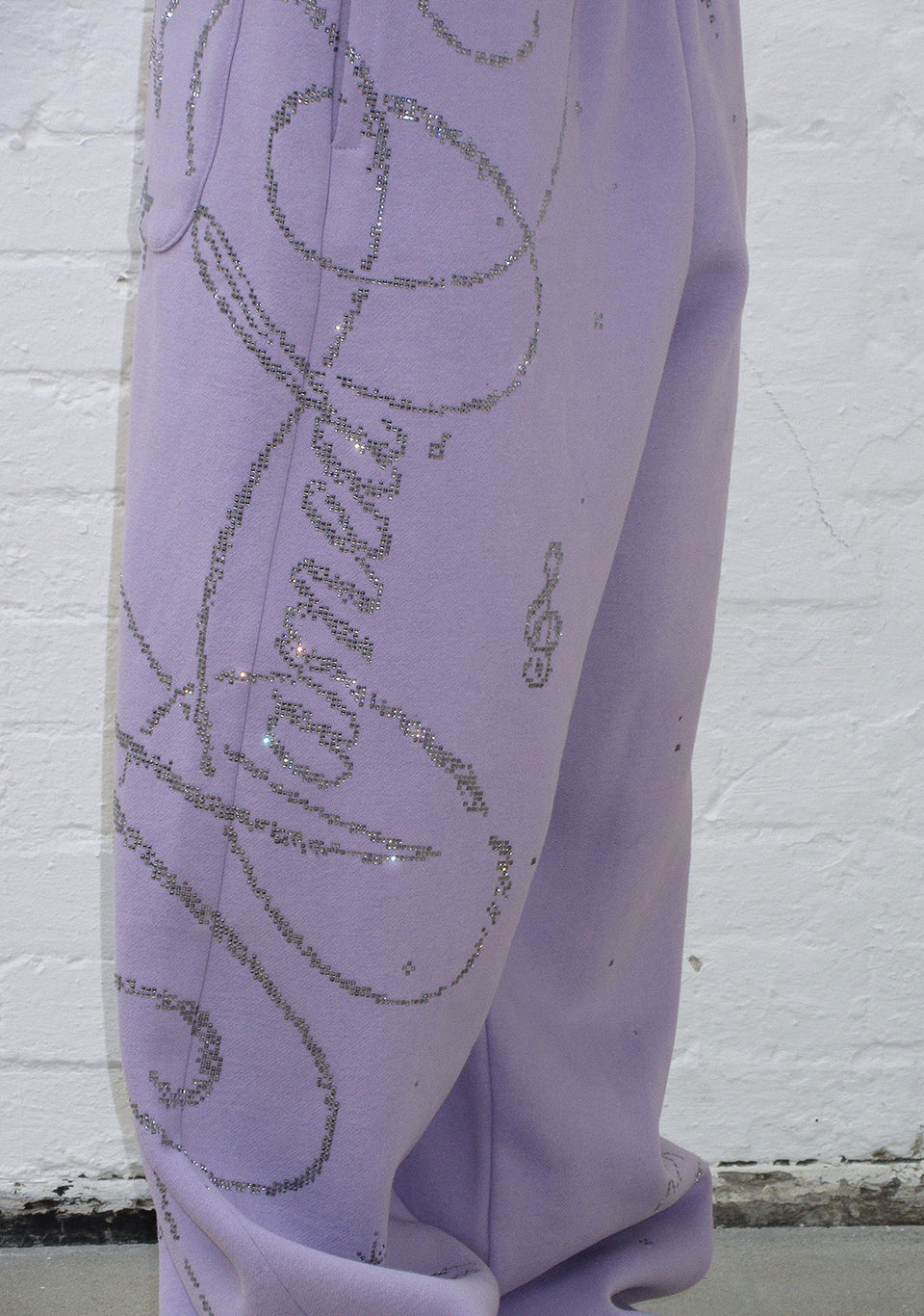 DREAMER TEDDY OVERSIZED SWEATPANTS LILAC