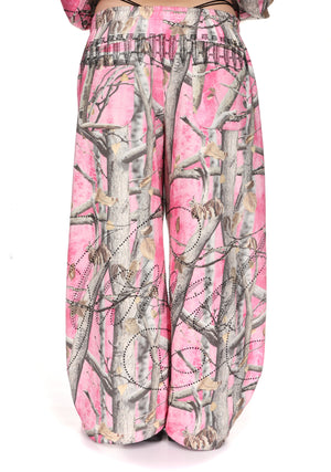 ENEMY OVERSIZED SWEATPANTS PINK TREE CAMO
