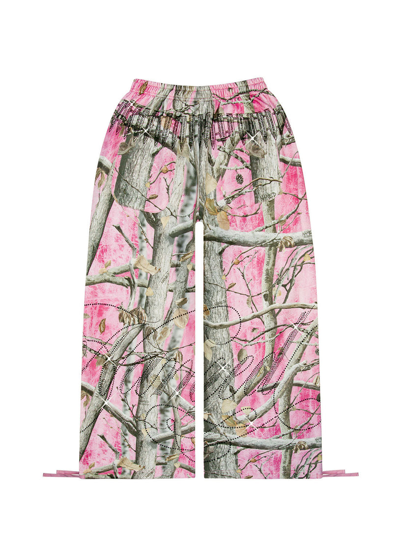 ENEMY OVERSIZED SWEATPANTS PINK TREE CAMO
