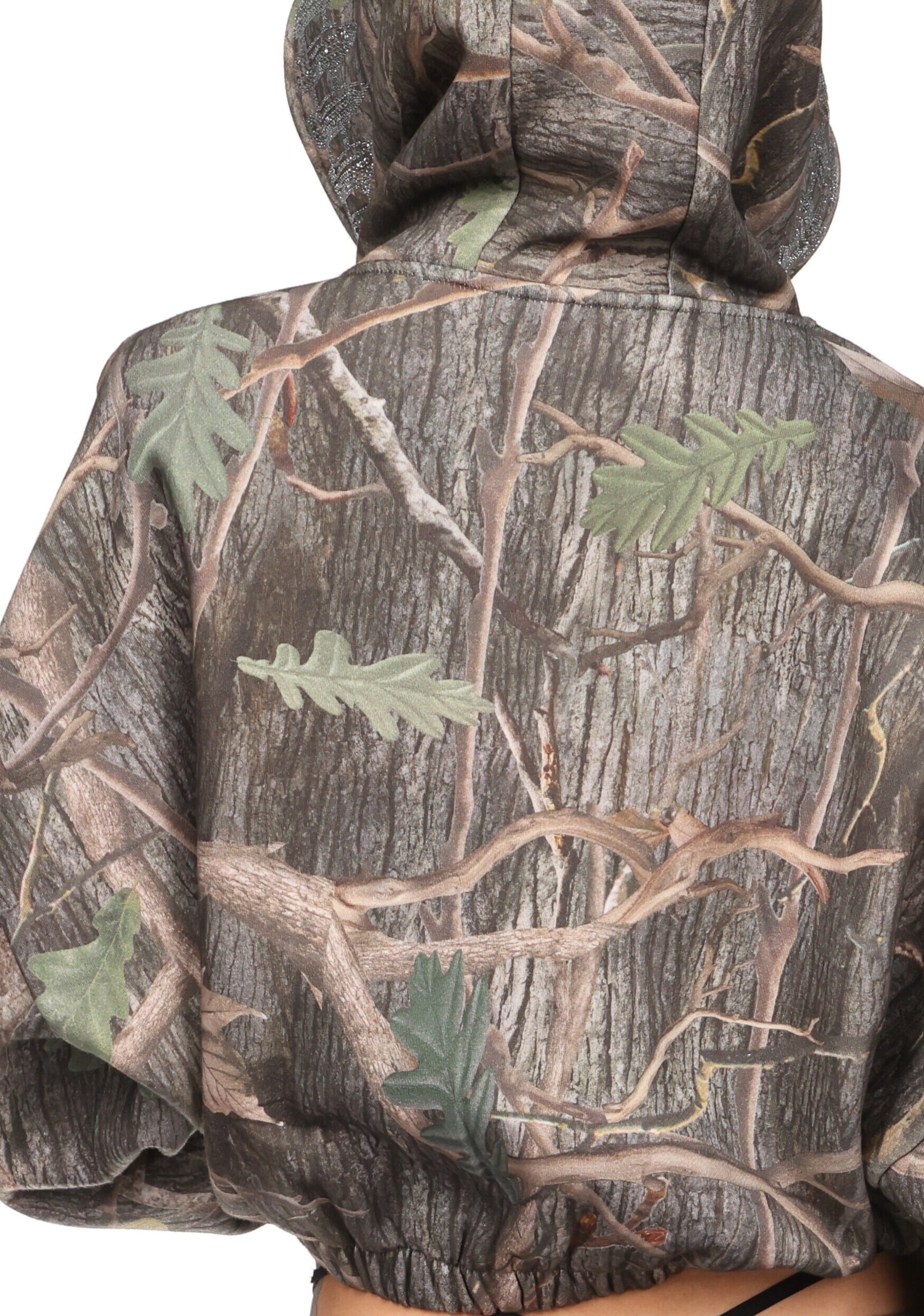 Enemy Rhinestone Crop Zip Hoodie Tree Camo – NAMED COLLECTIVE®