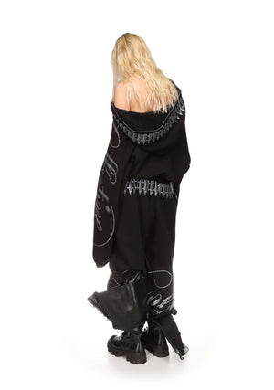 ENEMY RHINESTONE SWEATPANTS BLACK