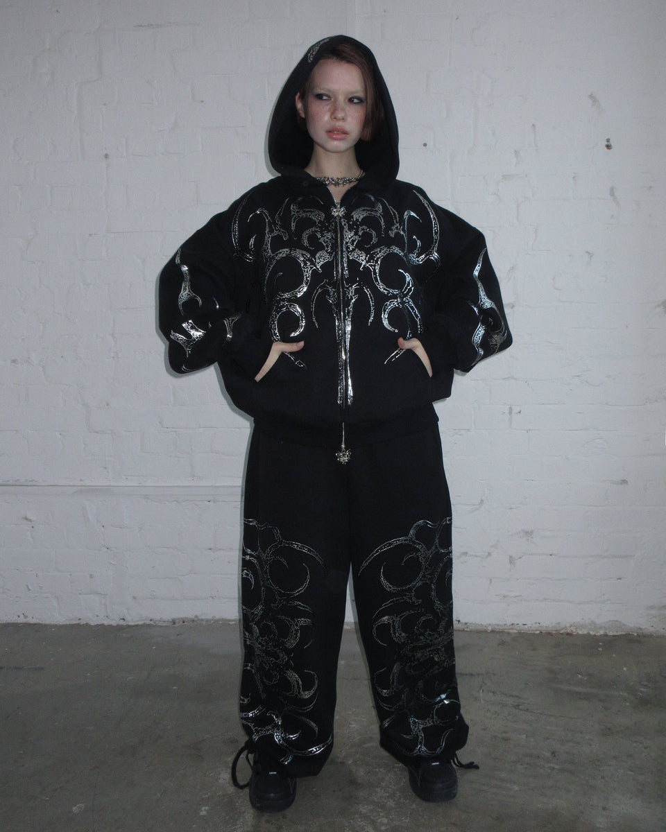 EUPHORIA CHROME OVERSIZED SWEATPANTS BLACK