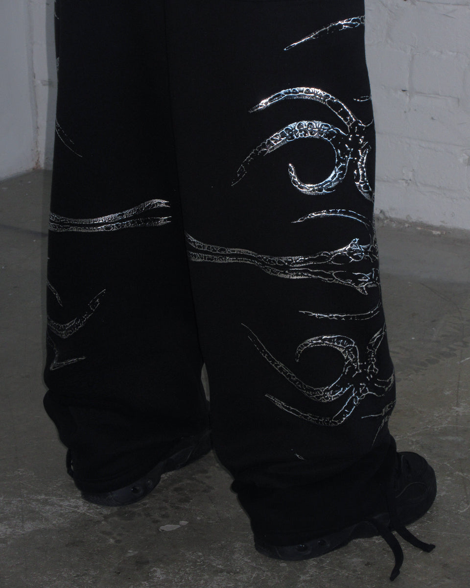 EUPHORIA CHROME OVERSIZED SWEATPANTS BLACK