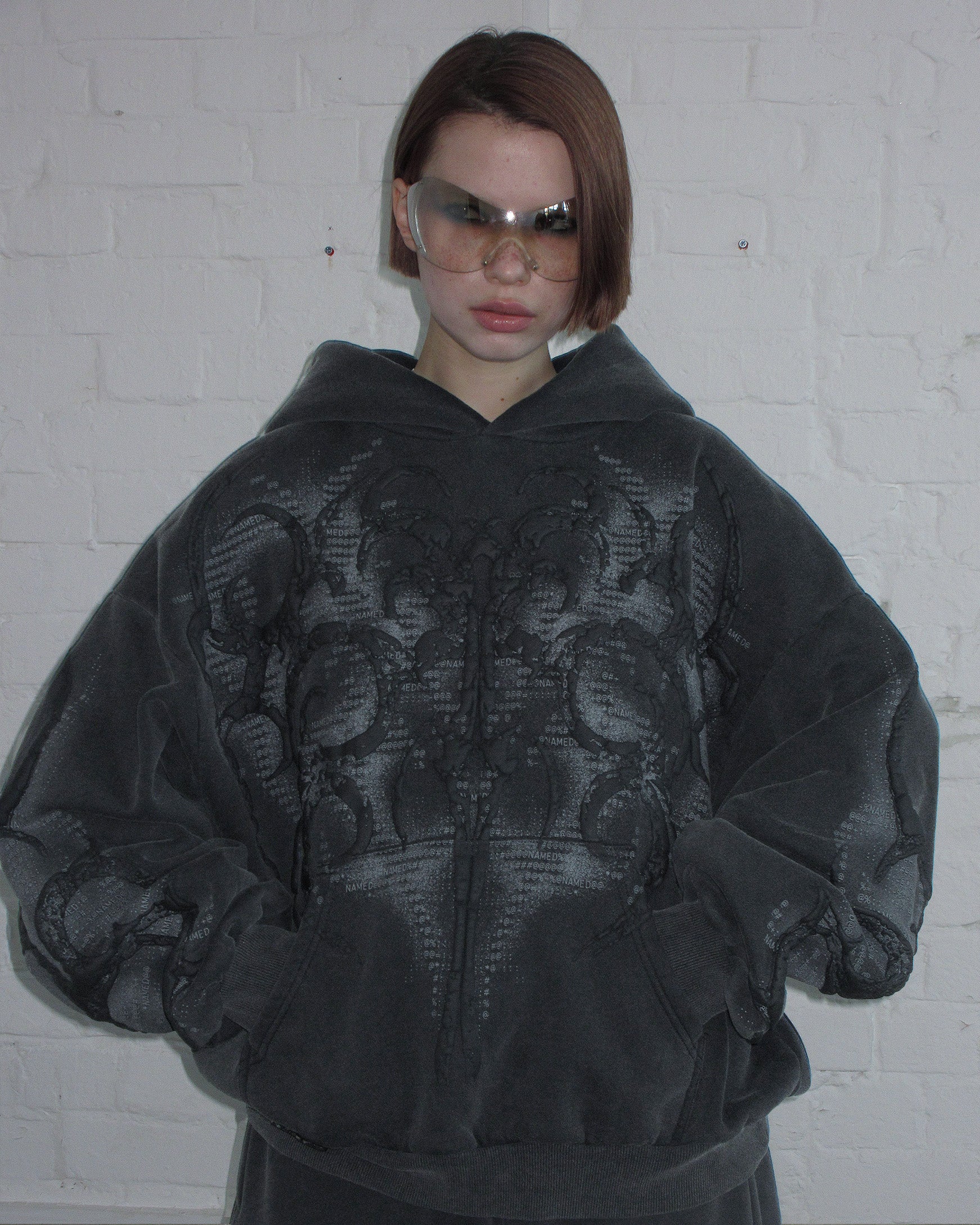 EUPHORIA PUFF PRINT HOODIE WASHED CHARCOAL – NAMED COLLECTIVE®
