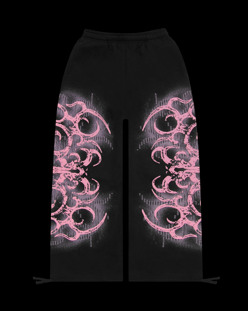 EUPHORIA PUFF PRINT OVERSIZED SWEATPANTS BLACK