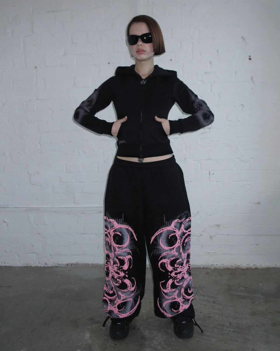 EUPHORIA PUFF PRINT OVERSIZED SWEATPANTS BLACK