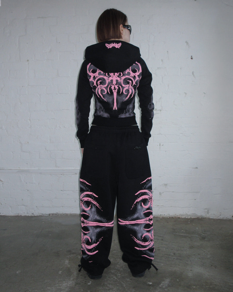 EUPHORIA PUFF PRINT OVERSIZED SWEATPANTS BLACK