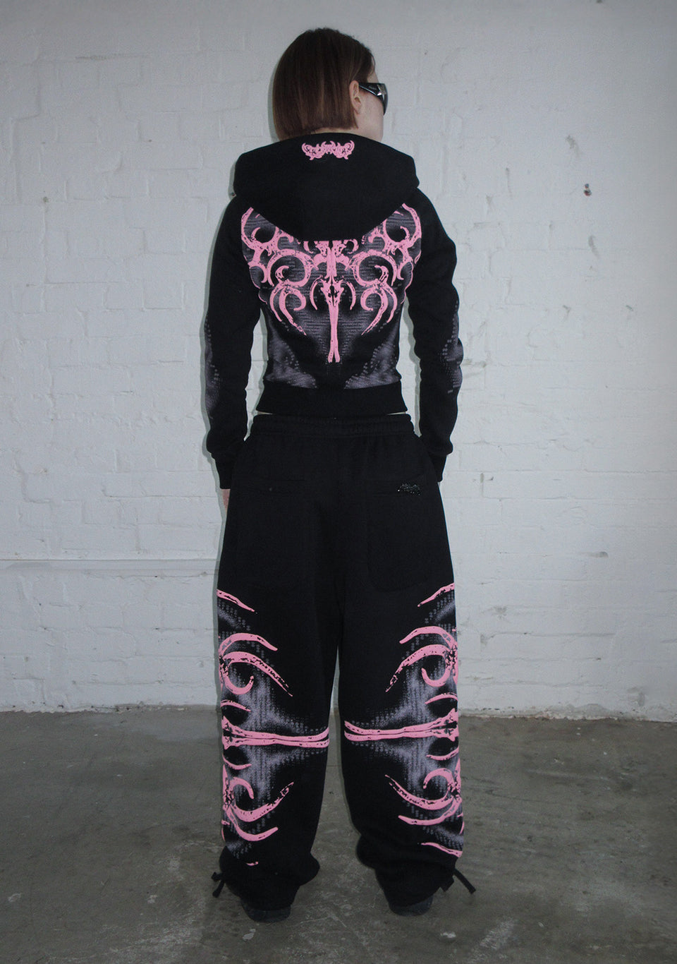 EUPHORIA PUFF PRINT OVERSIZED SWEATPANTS BLACK