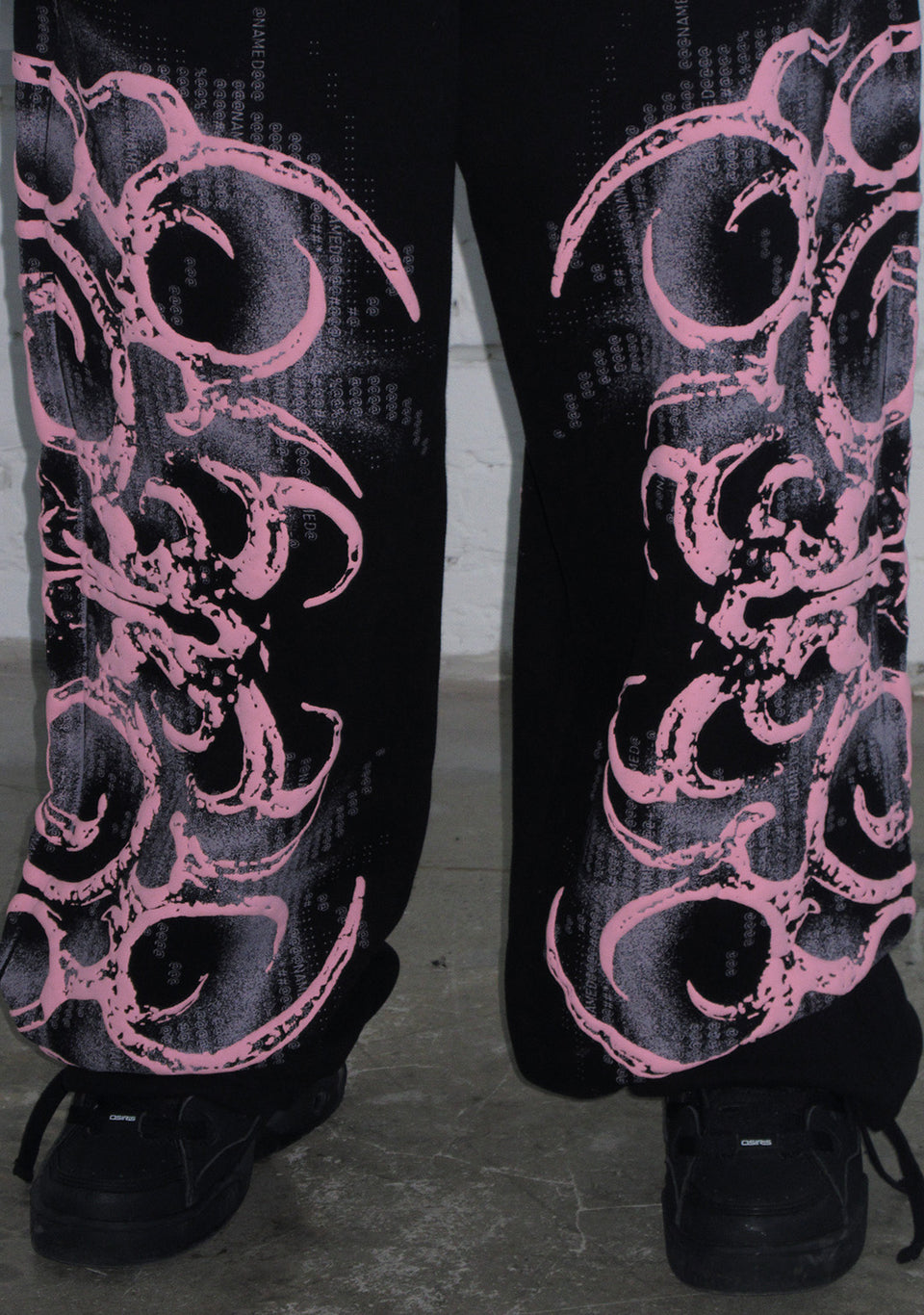 EUPHORIA PUFF PRINT OVERSIZED SWEATPANTS BLACK