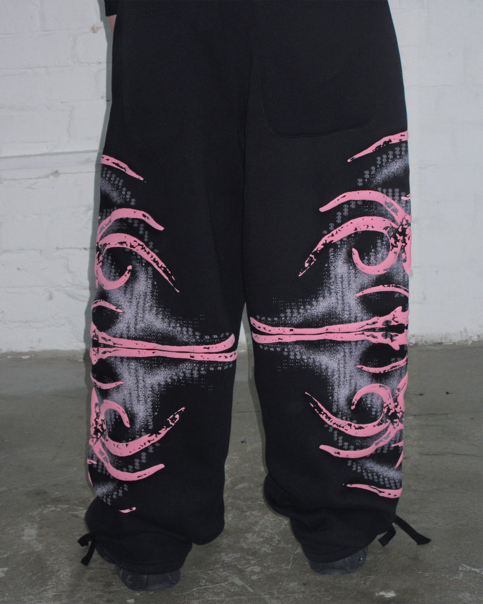 EUPHORIA PUFF PRINT OVERSIZED SWEATPANTS BLACK