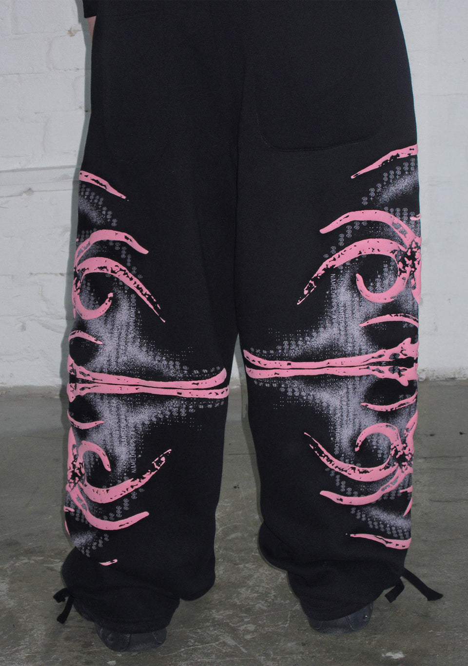 EUPHORIA PUFF PRINT OVERSIZED SWEATPANTS BLACK