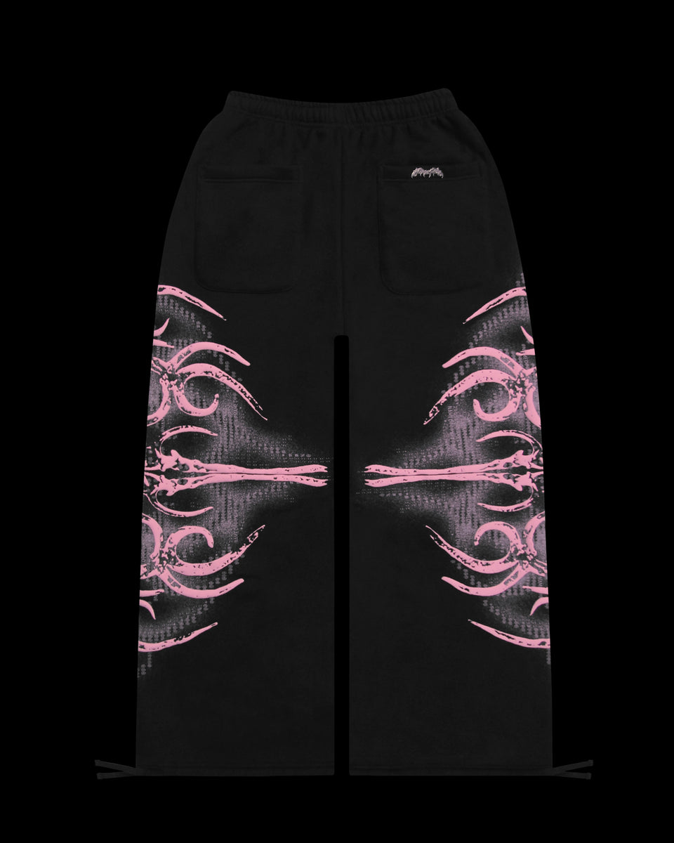 EUPHORIA PUFF PRINT OVERSIZED SWEATPANTS BLACK