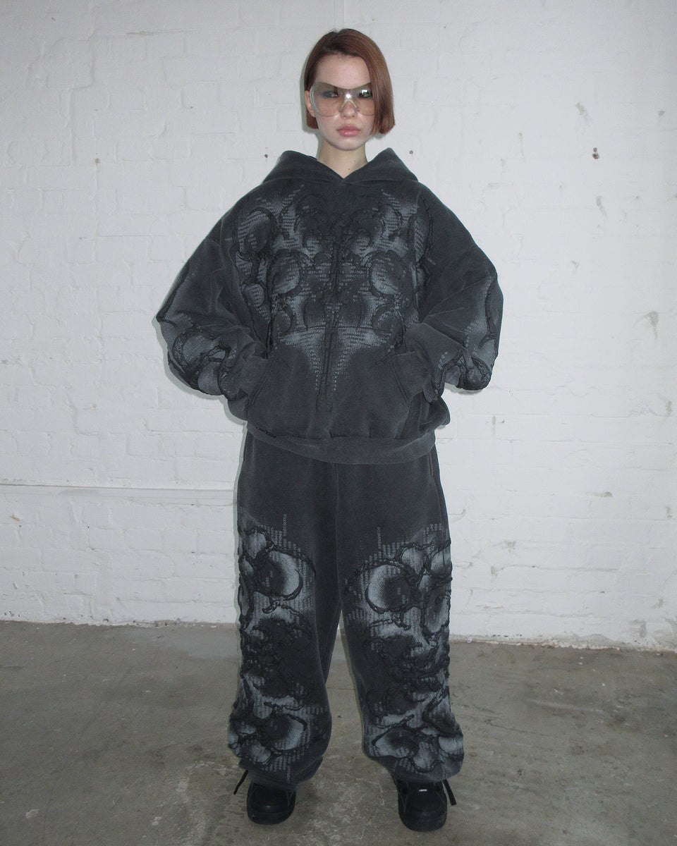 EUPHORIA PUFF PRINT OVERSIZED SWEATPANTS WASHED CHARCOAL