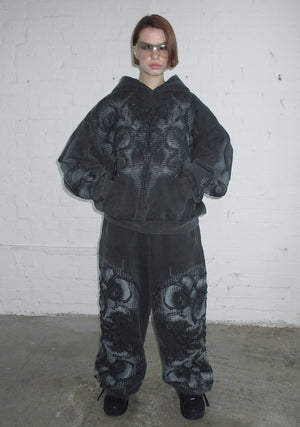 EUPHORIA PUFF PRINT OVERSIZED SWEATPANTS WASHED CHARCOAL