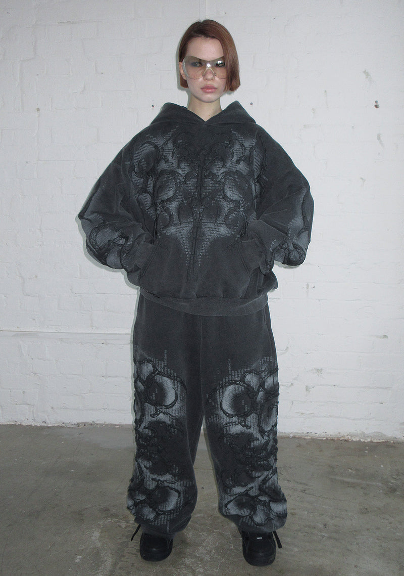 EUPHORIA PUFF PRINT OVERSIZED SWEATPANTS WASHED CHARCOAL
