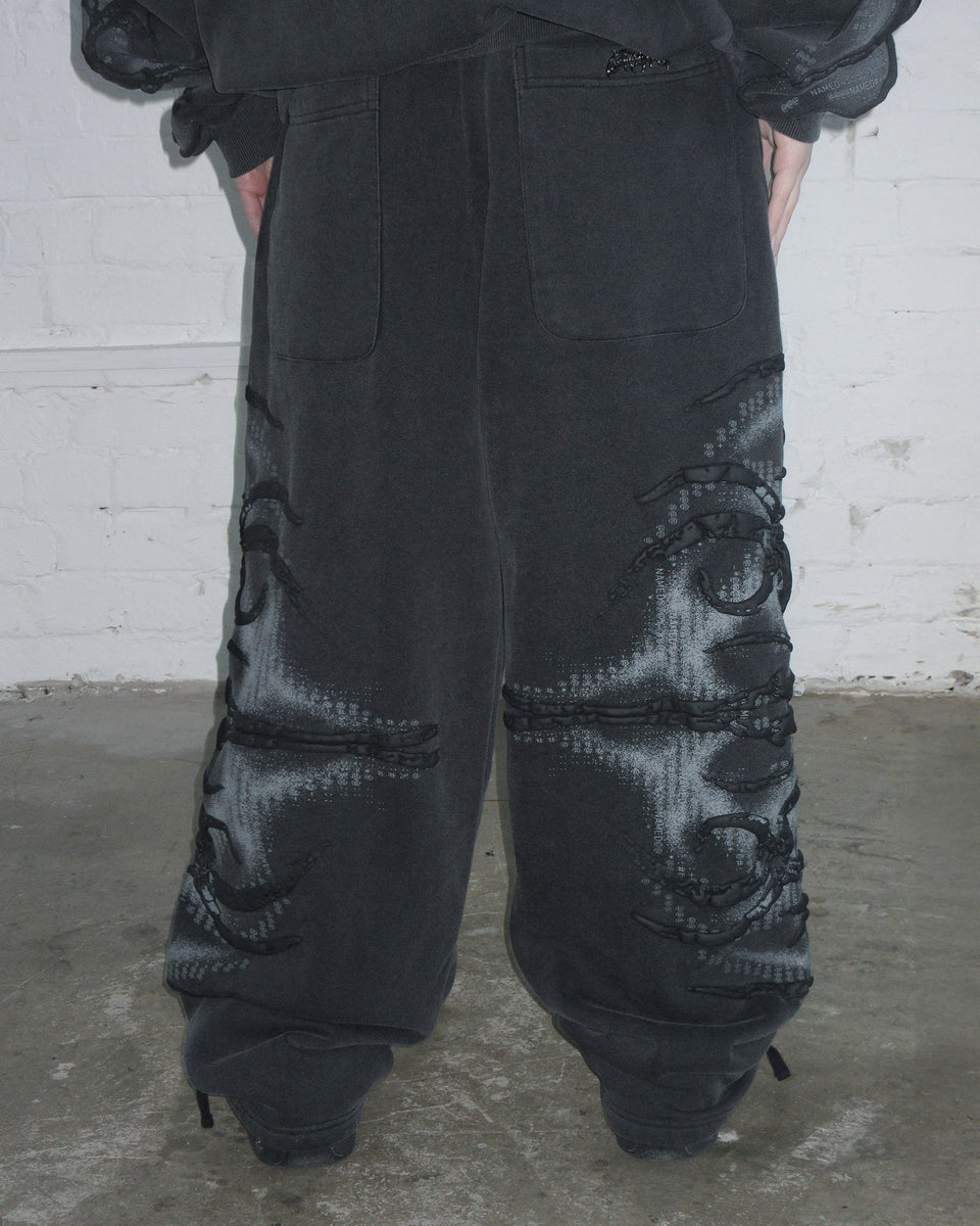 EUPHORIA PUFF PRINT OVERSIZED SWEATPANTS WASHED CHARCOAL