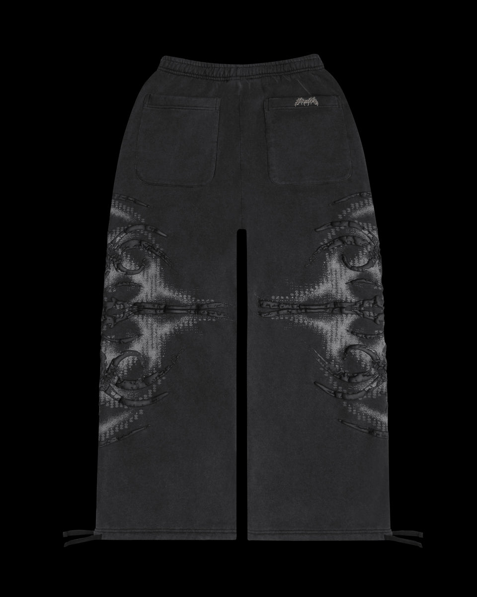 EUPHORIA PUFF PRINT OVERSIZED SWEATPANTS WASHED CHARCOAL