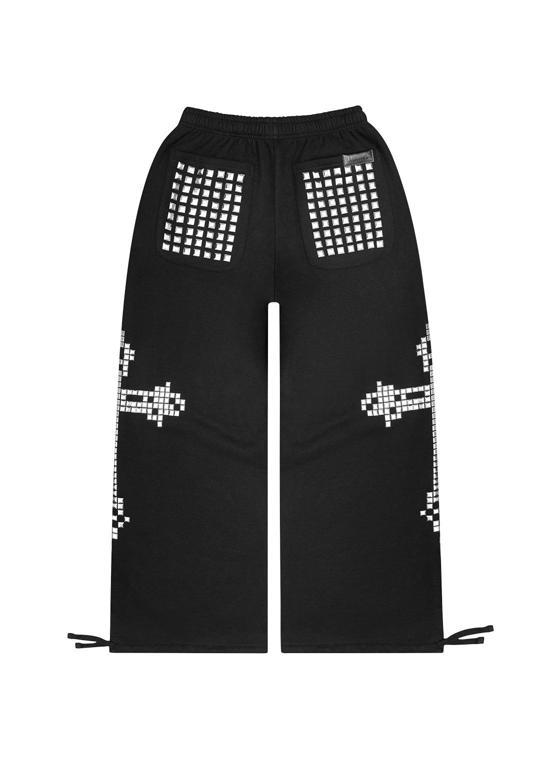 FAITHFUL STUDDED OVERSIZED SWEATPANTS BLACK