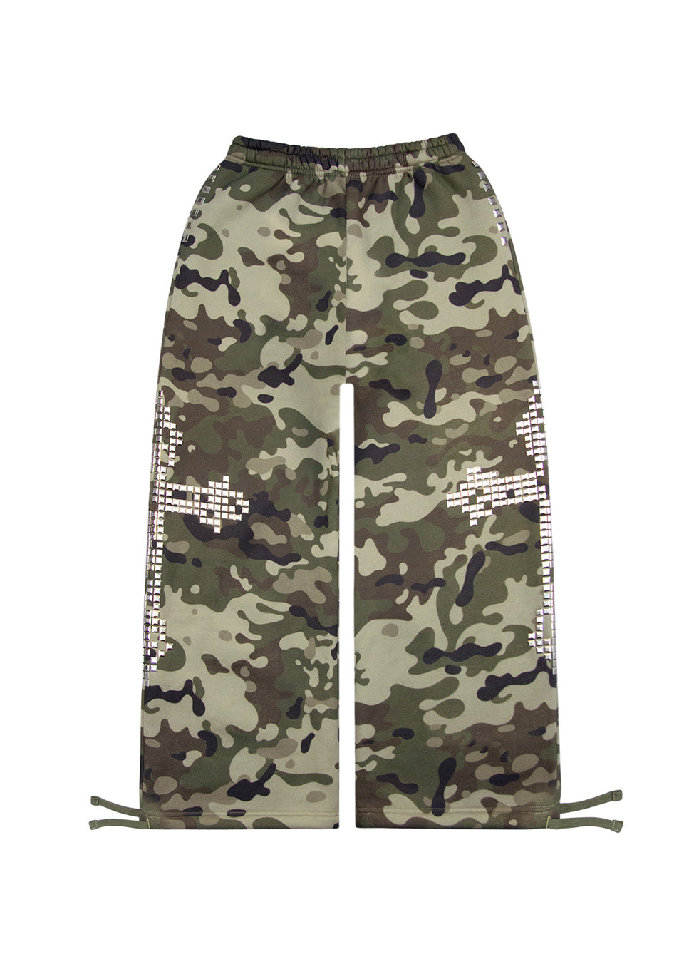 FAITHFUL STUDDED OVERSIZED SWEATPANTS CAMO