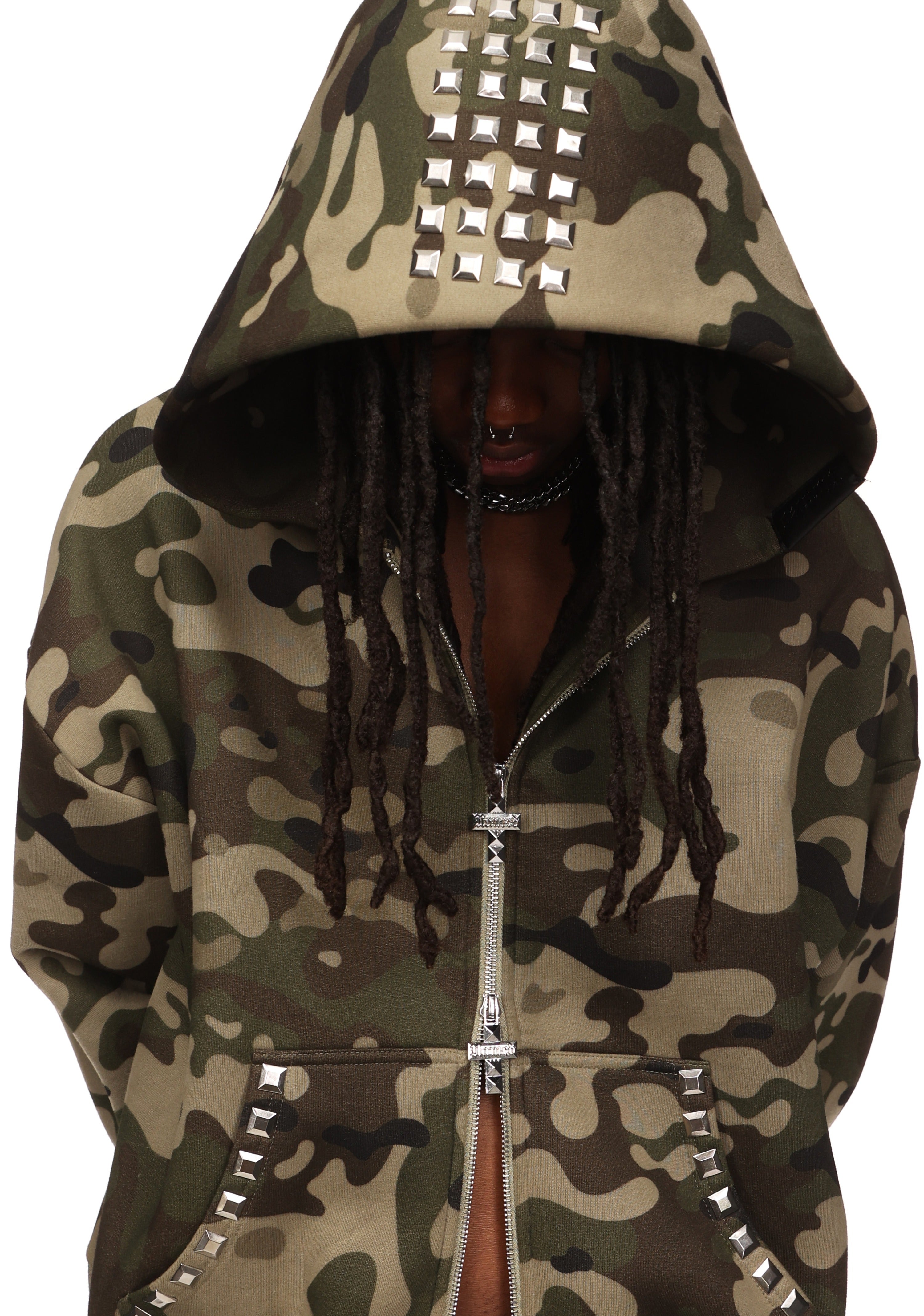 Faithful Studded Zip Hoodie Camo – NAMED COLLECTIVE®
