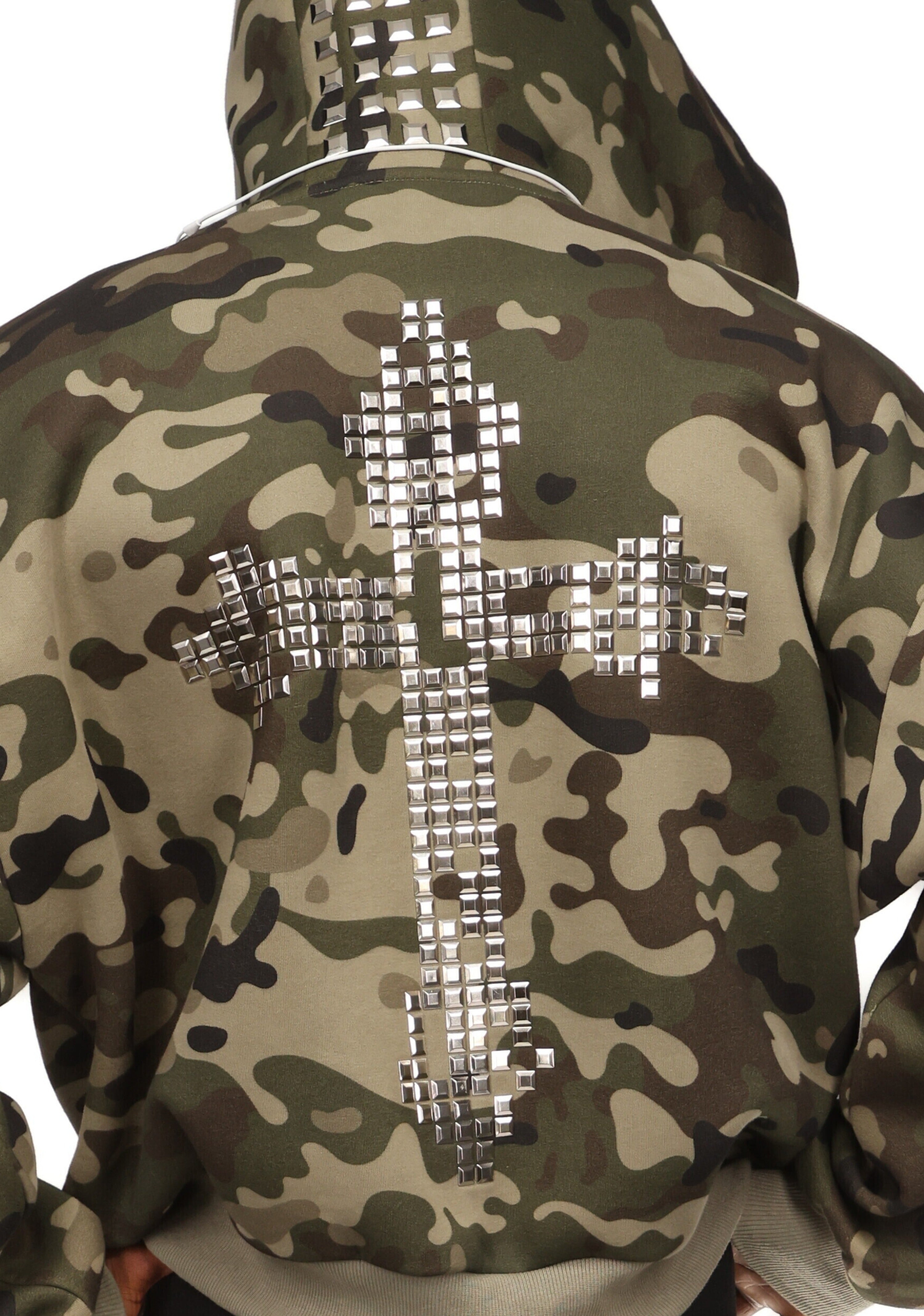 Faithful Studded Zip Hoodie Camo – NAMED COLLECTIVE®