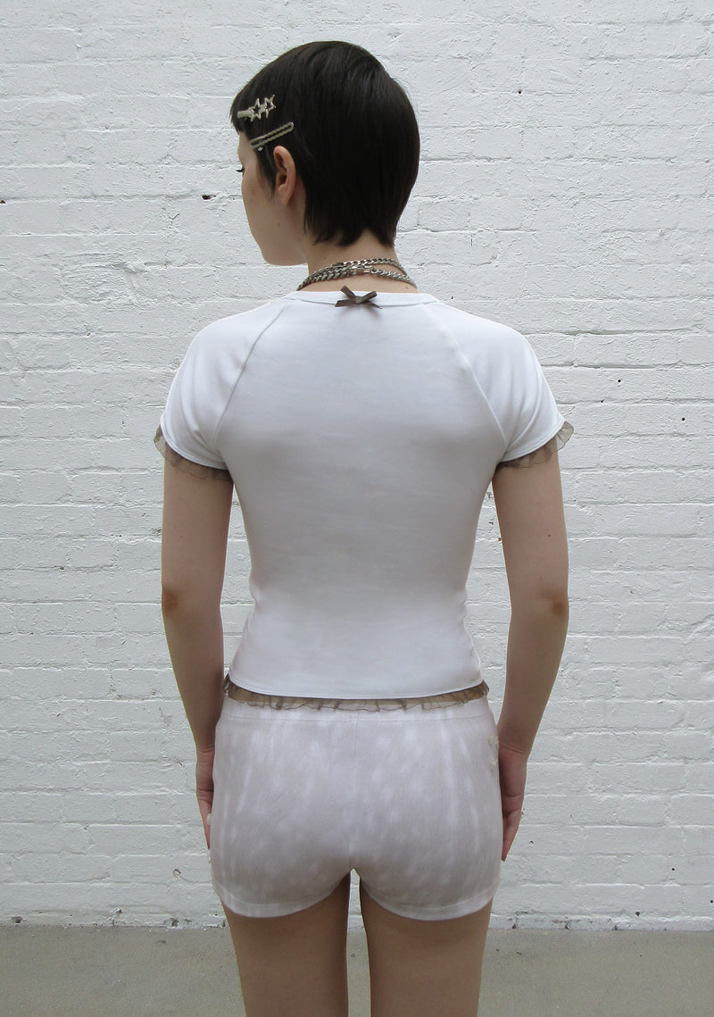 FAWN DEER BABY TEE WHITE