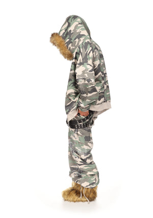 FERAL STUDDED OVERSIZED SWEATPANTS CAMO