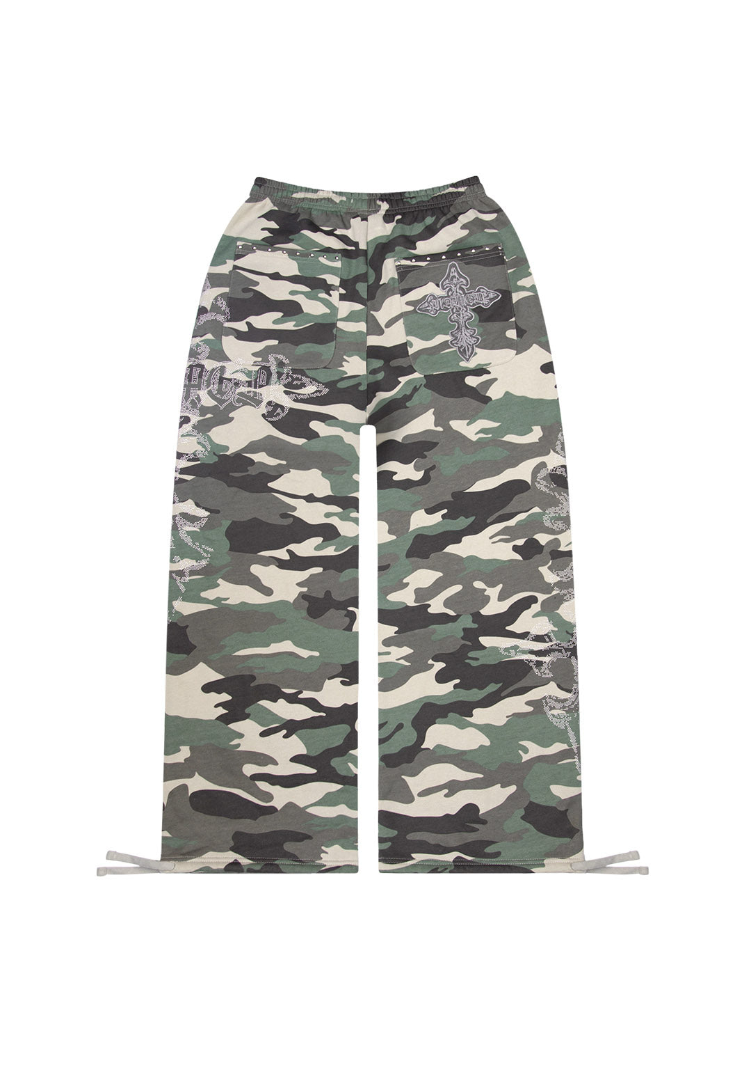 FERAL STUDDED OVERSIZED SWEATPANTS CAMO