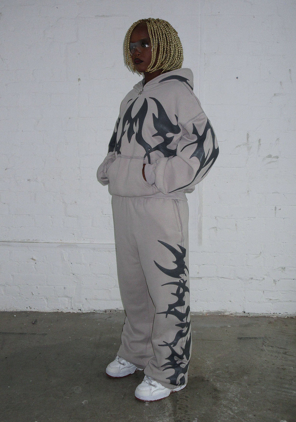 FLAME SWEATPANTS BONE