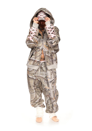 FORBIDDEN ZIP HOODIE NATURAL